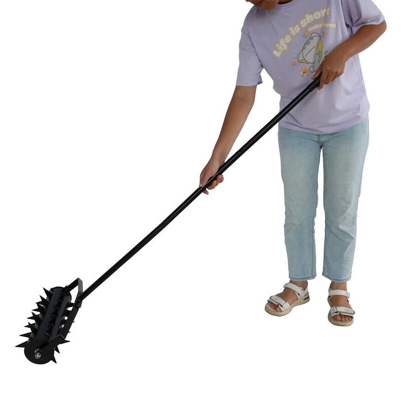 WELLFOR 17 in. Spikes Lawn Aerator - GIGP206892