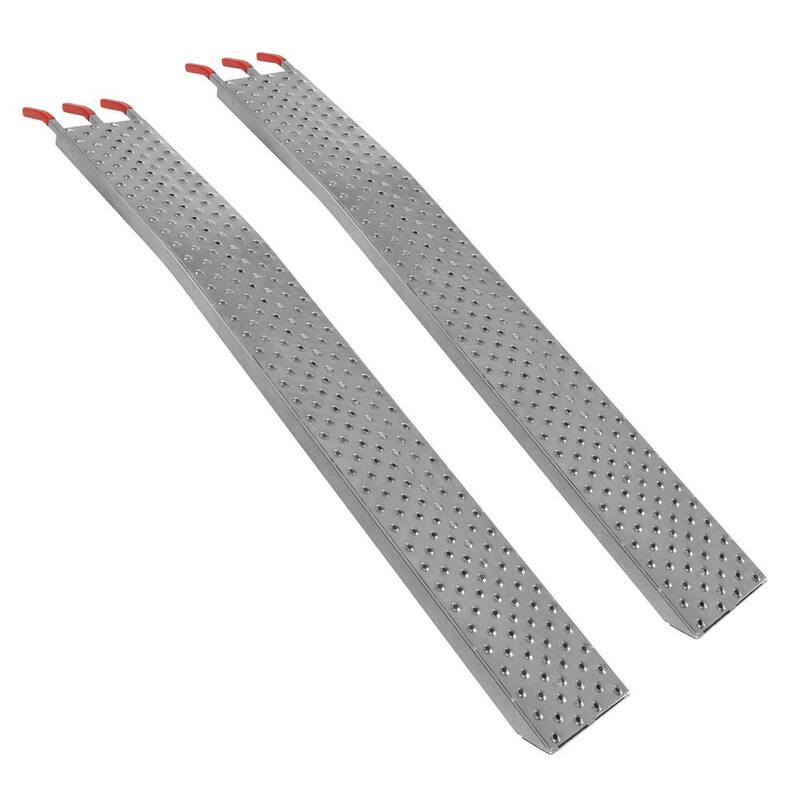 Stalwart Set of Two 69-in. Loading Ramps for ATVs, Motorcycles, Mowers, Carts, and More - 2200lbs. Combined Capacity Car Ramp - 75-CAR2023