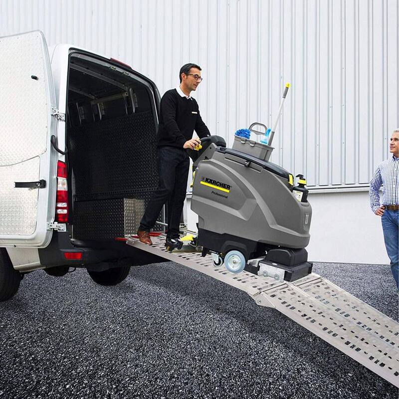 Afoxsos 7.5 ft. 1500 lbs. Lightweight Folding Pickup Truck Aluminum Ramps Powersports Loading Ramps (2-Piece) - HDDB811
