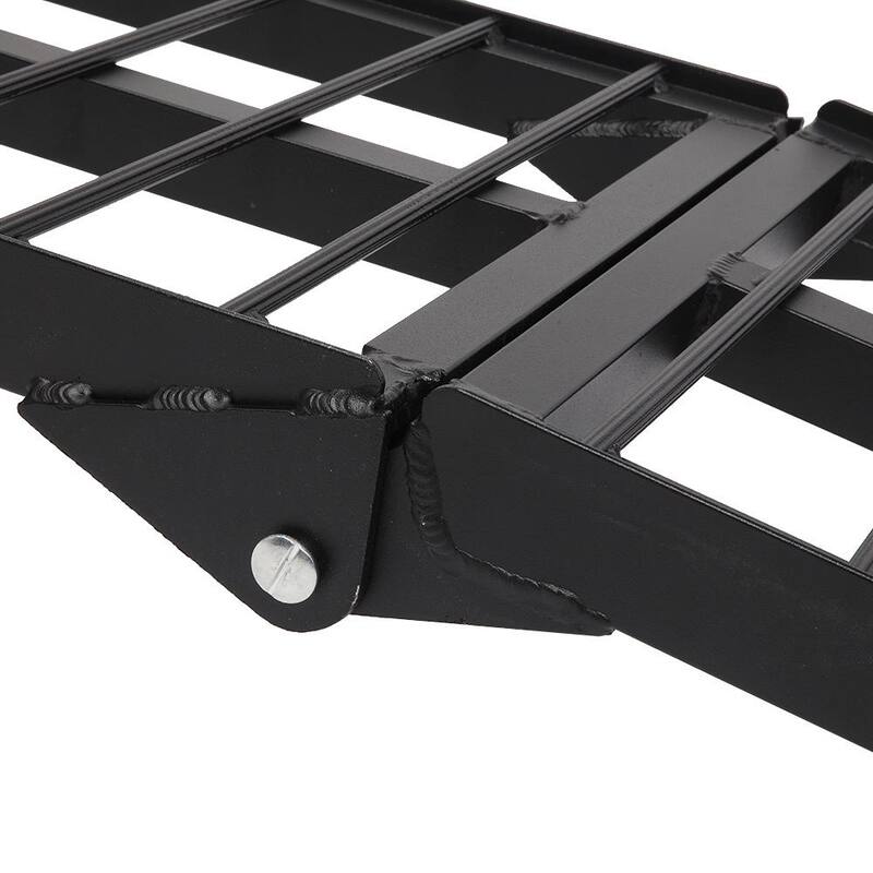 Karl home 10 ft. 900 lbs. Capacity Aluminum Folding Loading Ramp for Motorcycle, ATV, Tractor, Truck, Trailer, Car (1-Pack) - 568995864965