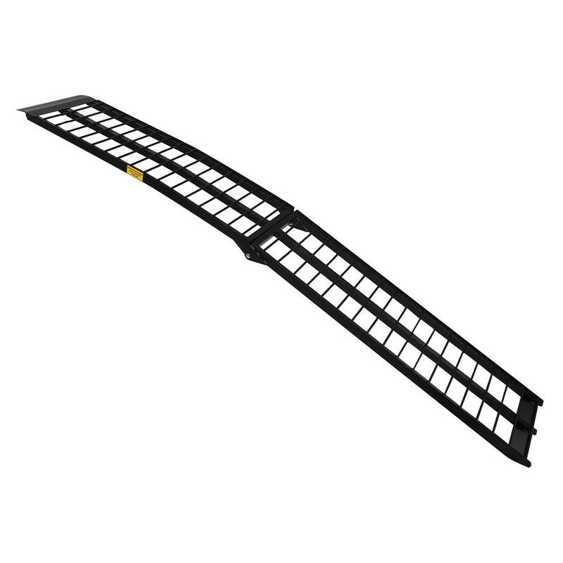 Karl home 10 ft. 900 lbs. Capacity Aluminum Folding Loading Ramp for Motorcycle, ATV, Tractor, Truck, Trailer, Car (1-Pack) - 568995864965