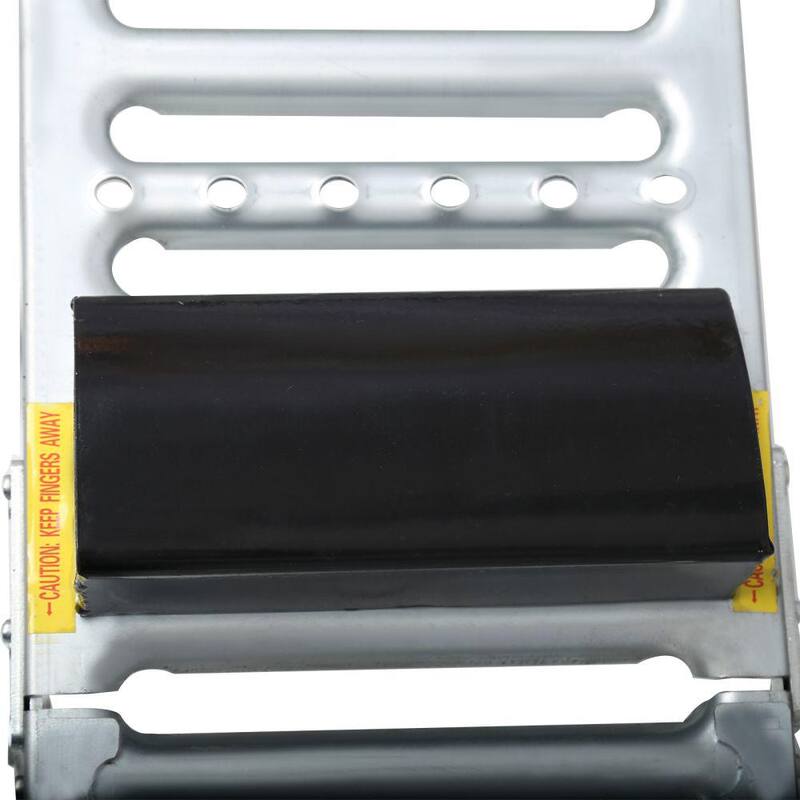 Amucolo 660 lbs. Capacity Foldable Ferruginous Steel Car Ramp, Portable Aluminum Easy Fold Lightweight Ramp (2-Pack) - GH-CYW4-318