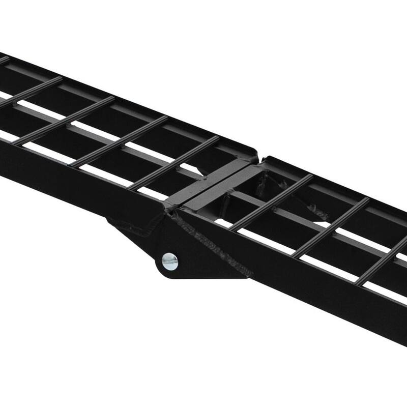 Karl home 9 ft. 1200 lbs. Capacity Aluminum Folding Loading Ramp for Motorcycle, ATV, Tractor, Truck, Trailer, Car (2-Pack) - 567684104641