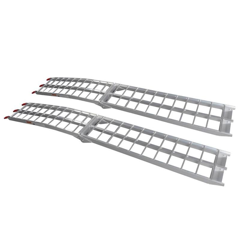 Karl home 7.5 ft. 1500 lbs. Capacity Heavy-Duty Aluminum Folding Loading Ramp for ATV, Tractor, Truck, Trailer, Car (2-Pack) - 565281764534