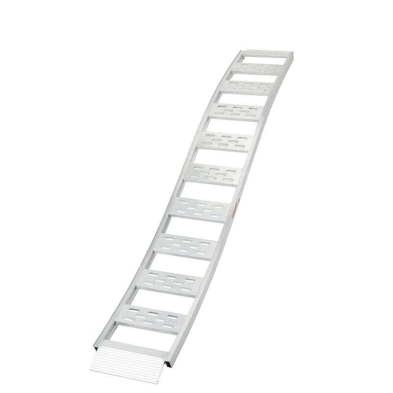 Karl home 12 in. W x 90 in. L Aluminum Fixed S-Curve Truck Loading Ramp (Includes 2-Ramps) - K1G33006860