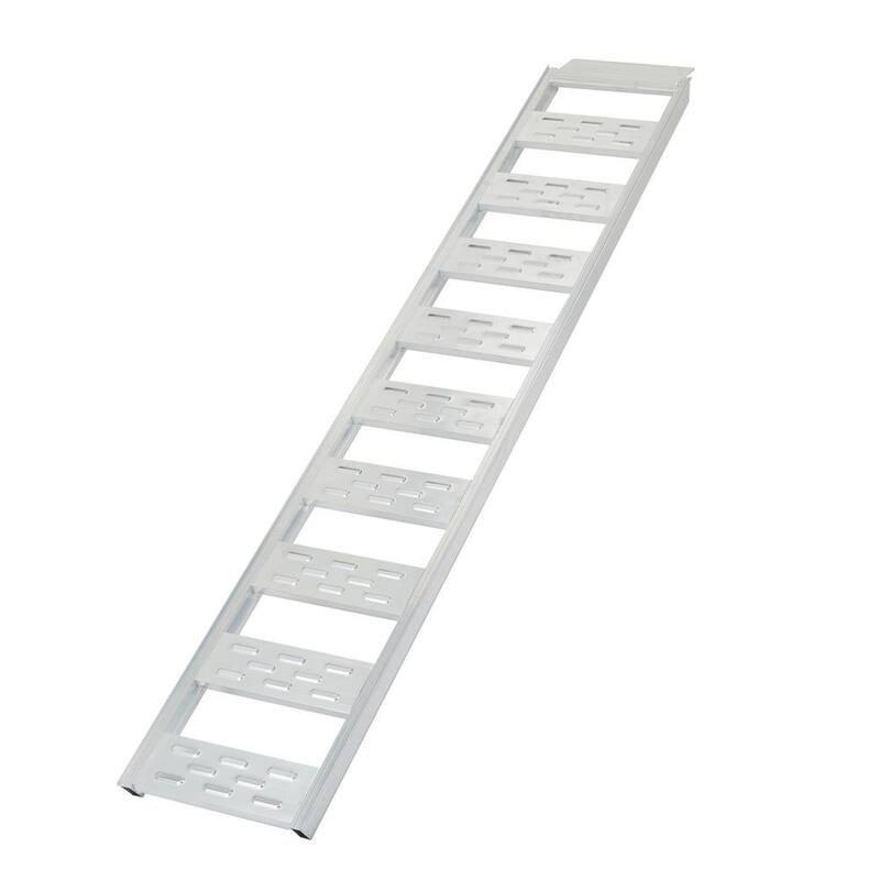 Karl home 12 in. W x 78 in. L Aluminum Straight Fixed Truck Loading Ramp (Includes 2-Ramps) - K1G33006862