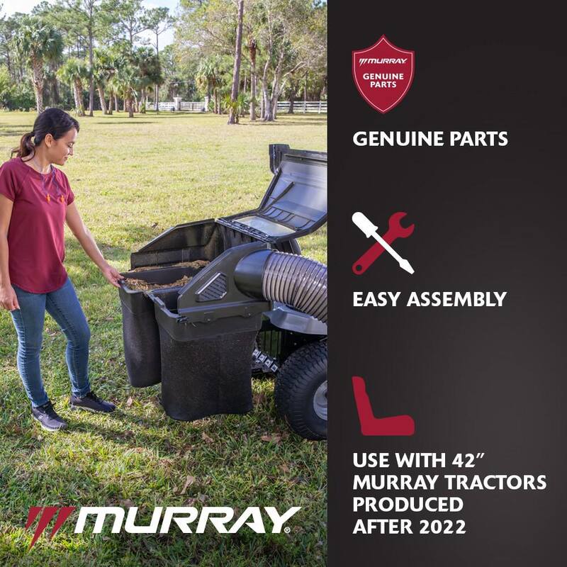 Murray Double Bagger for Riding Tractors with 42 in. Deck (Produced After 2022) - MYTA-DB42