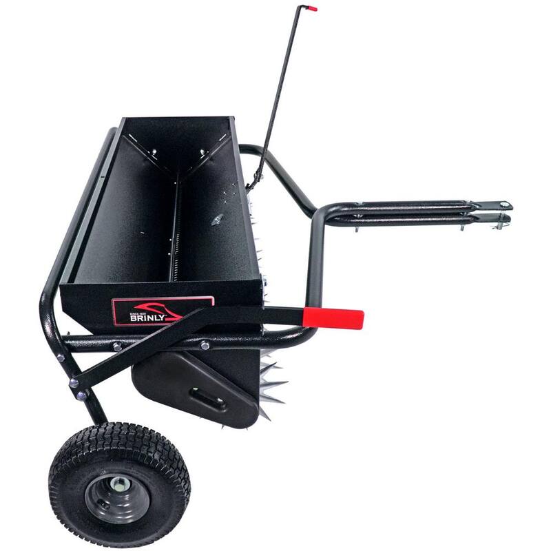 Brinly-Hardy 40 in. Tow-Behind Combination Aerator Spreader with 3-D Steel Tines and Pneumatic Tires - AS2-40BH-G