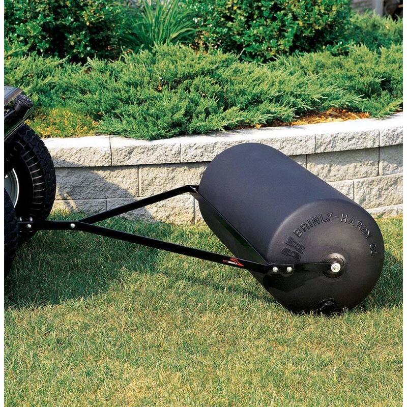 Brinly-Hardy 18 in. x 24 in. 270 lb. Combination Push/Tow Poly Lawn Roller for Lawn Tractors and Zero-Turn Mowers - PRC-24BH