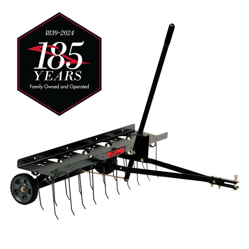 Brinly-Hardy 40 in. Tow-Behind Dethatcher for Lawn Tractors and Zero-Turn Mowers - DT-40BH