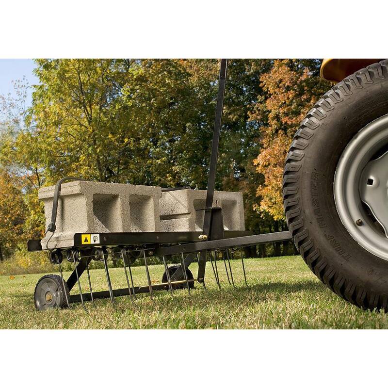 Brinly-Hardy 40 in. Tow-Behind Dethatcher for Lawn Tractors and Zero-Turn Mowers - DT-40BH