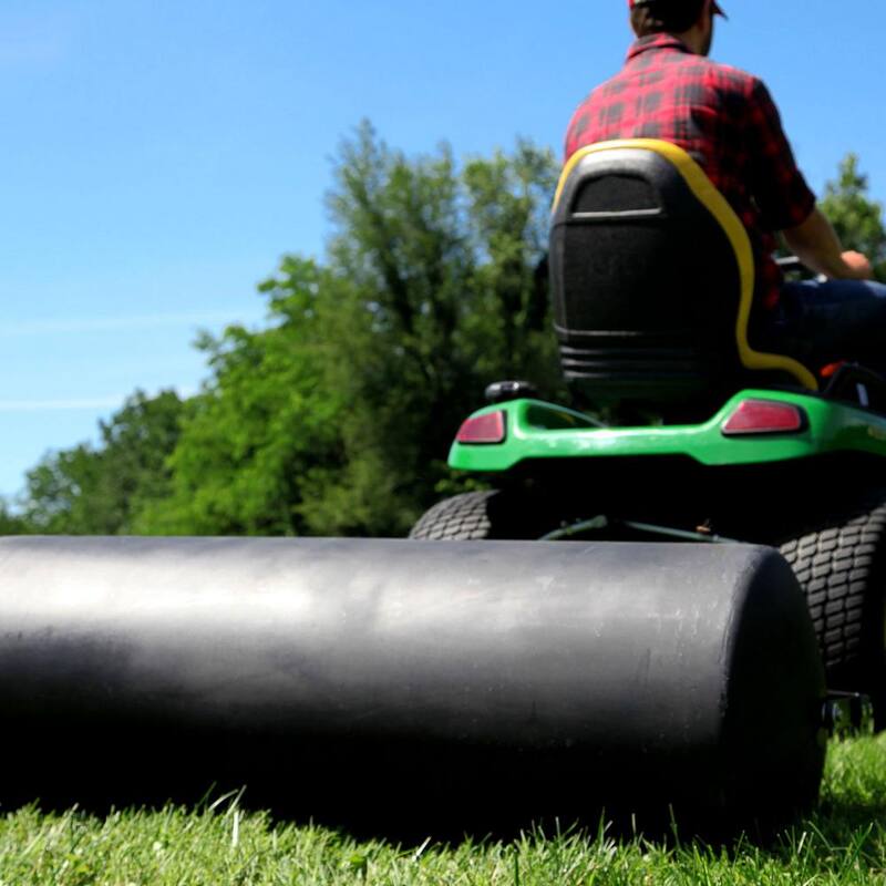 Brinly-Hardy 18 in. x 48 in. 485 lb. Tow-Behind Poly Lawn Roller for Lawn Tractors and Zero-Turn Mowers - PRT-48SBH