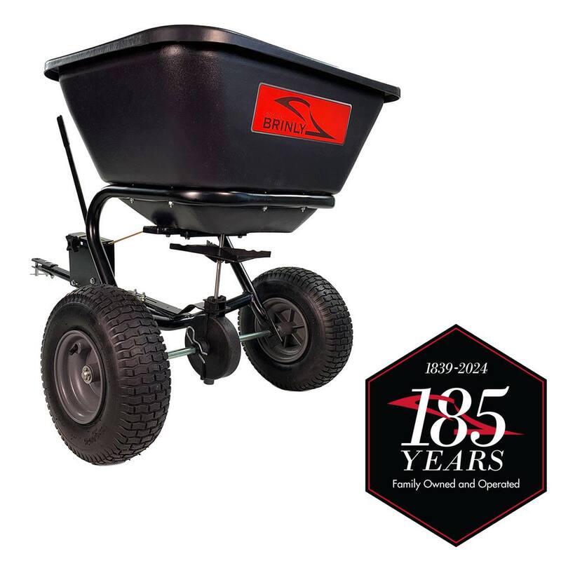 Brinly-Hardy 125 lb. Tow-Behind Broadcast Spreader for Lawn Tractors and Zero-Turn Mowers - BS26BH