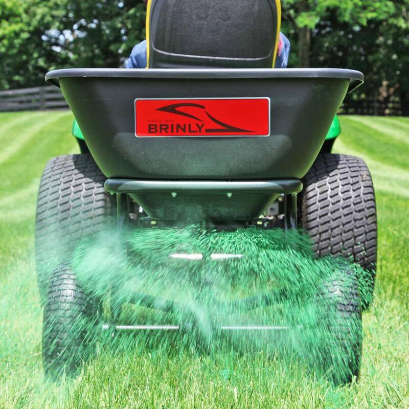Brinly-Hardy 125 lb. Tow-Behind Broadcast Spreader for Lawn Tractors and Zero-Turn Mowers - BS26BH