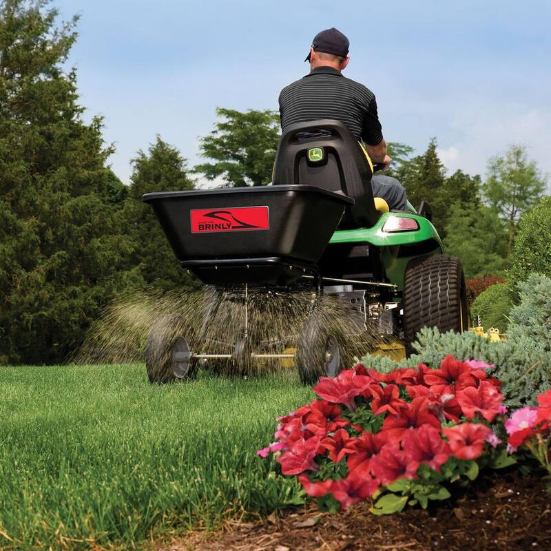 Brinly-Hardy 125 lb. Tow-Behind Broadcast Spreader for Lawn Tractors and Zero-Turn Mowers - BS26BH