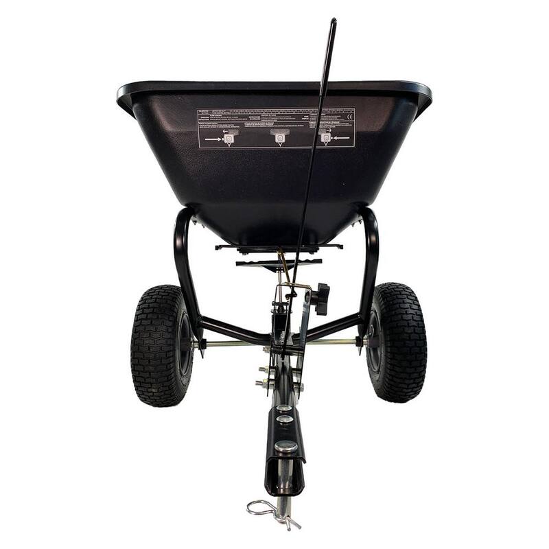 Brinly-Hardy 125 lb. Tow-Behind Broadcast Spreader for Lawn Tractors and Zero-Turn Mowers - BS26BH