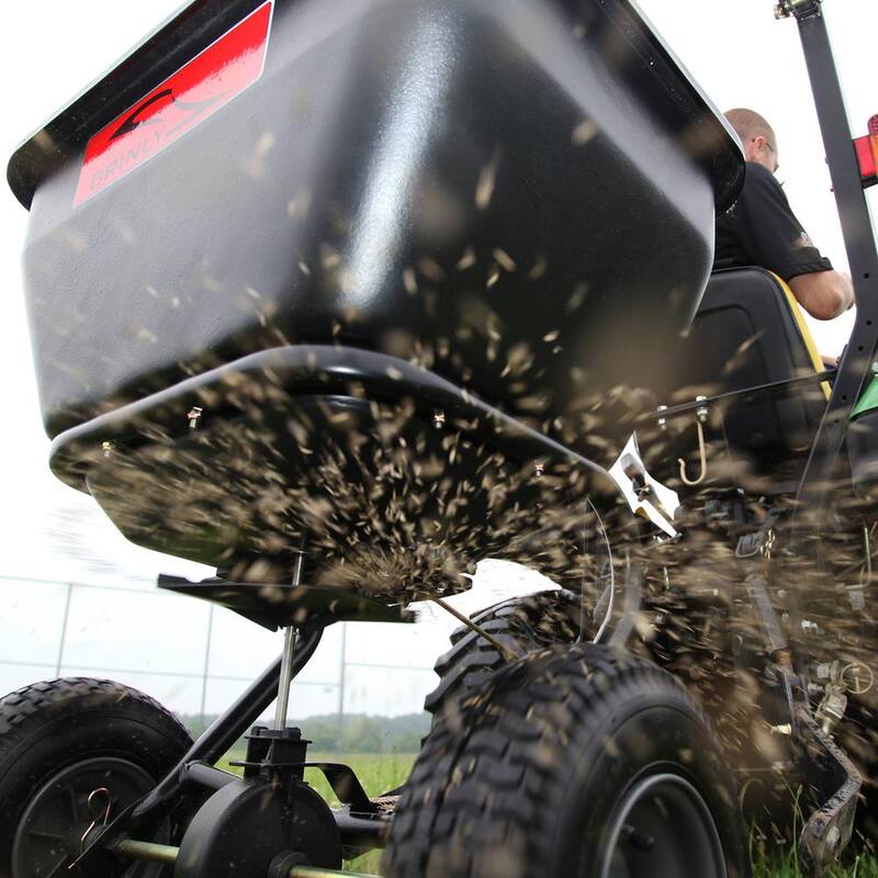 Brinly-Hardy 175 lb. 3.5 cu. ft. Tow-Behind Broadcast Spreader for Lawn Tractors and Zero-Turn Mowers - BS36BH