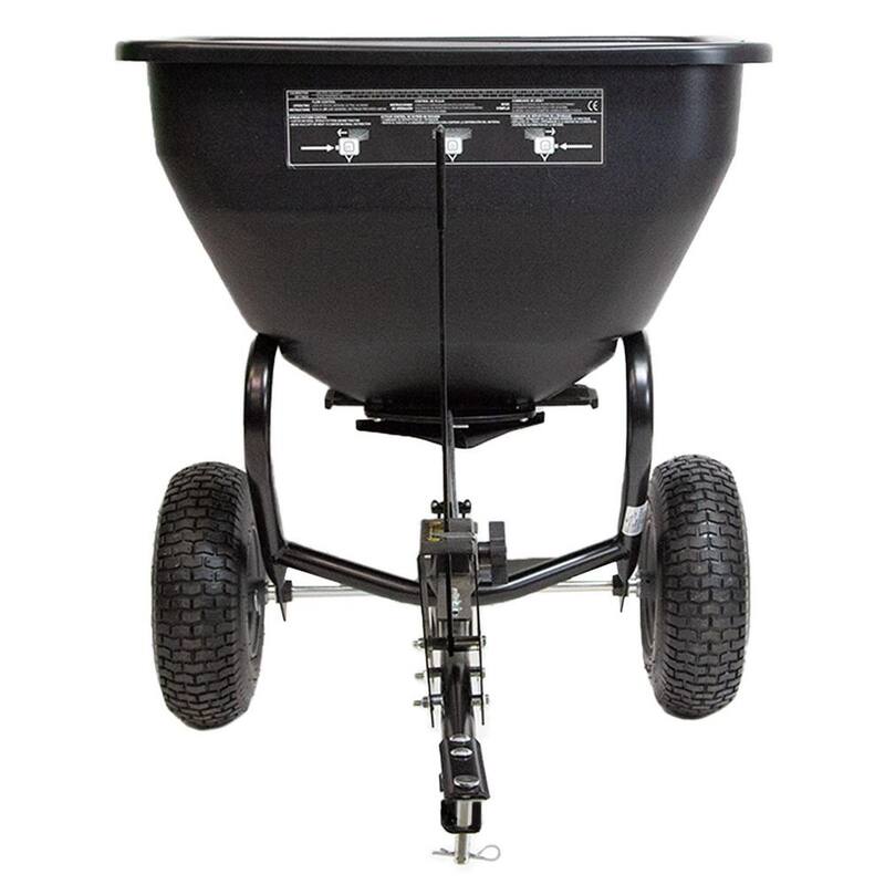 Brinly-Hardy 175 lb. 3.5 cu. ft. Tow-Behind Broadcast Spreader for Lawn Tractors and Zero-Turn Mowers - BS36BH
