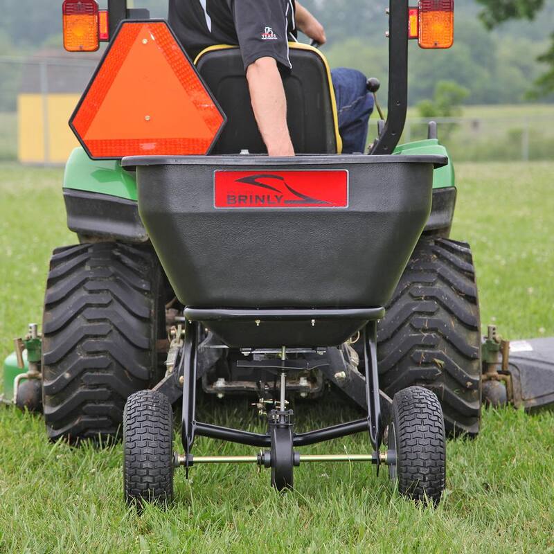 Brinly-Hardy 175 lb. 3.5 cu. ft. Tow-Behind Broadcast Spreader for Lawn Tractors and Zero-Turn Mowers - BS36BH