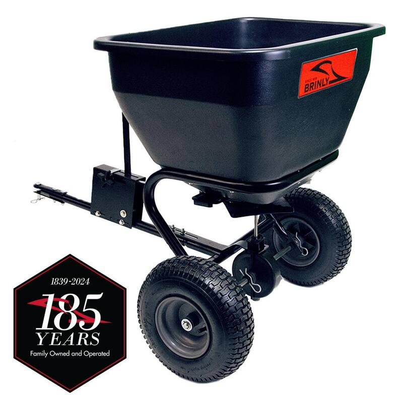 Brinly-Hardy 175 lb. 3.5 cu. ft. Tow-Behind Broadcast Spreader for Lawn Tractors and Zero-Turn Mowers - BS36BH