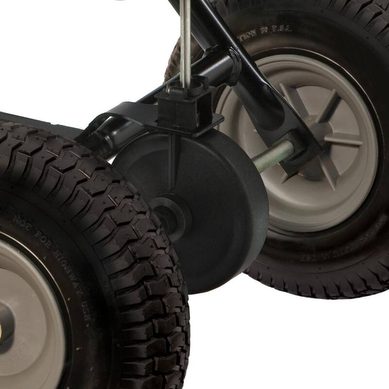 Brinly-Hardy 175 lb. 3.5 cu. ft. Tow-Behind Broadcast Spreader for Lawn Tractors and Zero-Turn Mowers - BS36BH