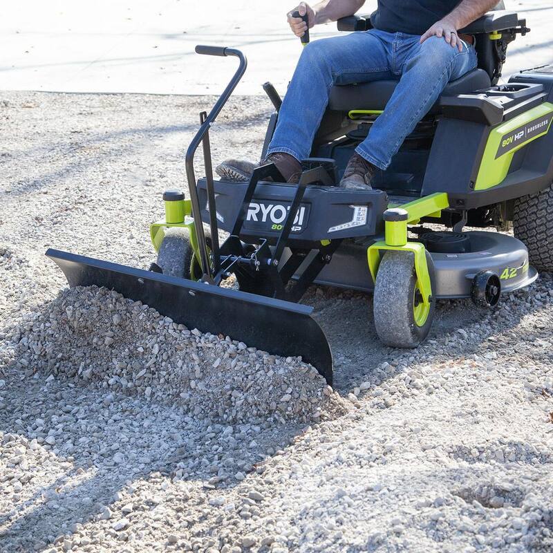 Brinly-Hardy Front Mount Snow Plow for RYOBI Electric Zero-Turn Mowers - FB-42RYZT