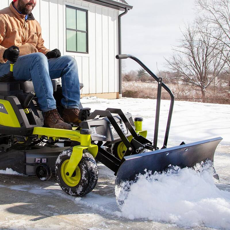 Brinly-Hardy Front Mount Snow Plow for RYOBI Electric Zero-Turn Mowers - FB-42RYZT