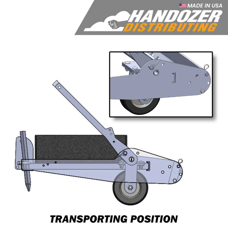 Handozer 42 in. Dirt and Gravel Drag for Lawn Mower - D3.5-MG