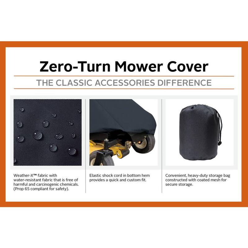Classic Accessories Zero-Turn Lawn Mower Cover - 52-150-040401-00