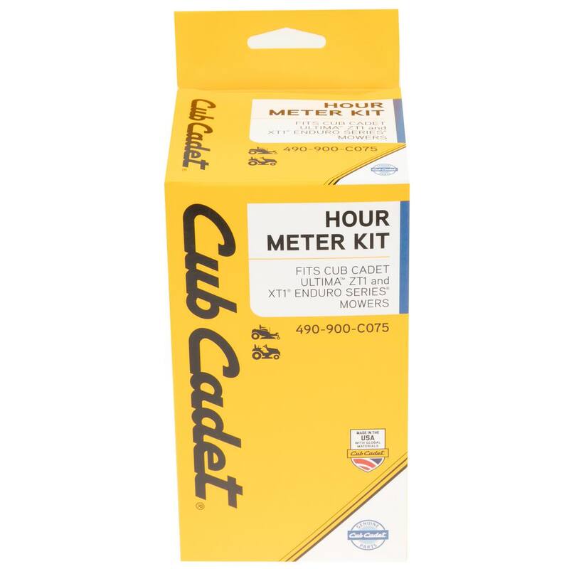 Cub Cadet Original Equipment Hour Meter Add-On Kit for Ultima Series Zero Turn Lawn Mowers (2019 and After) - 490-900-C075