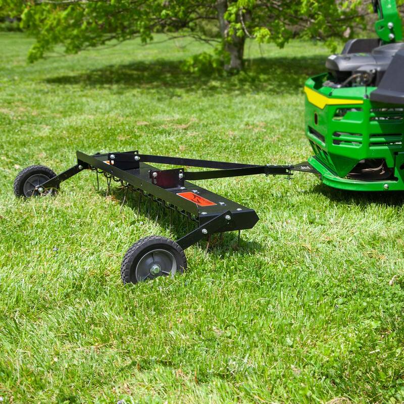 Brinly-Hardy 48 in. Tow-Behind Dethatcher for Lawn Tractors and Zero-Turn Mowers - DT-48BH
