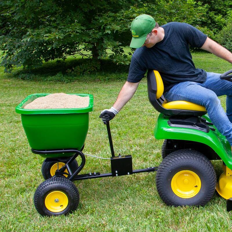 John Deere 175 lb. 3.5 cu. ft. Tow-Behind Broadcast Spreader - LPBS36JD