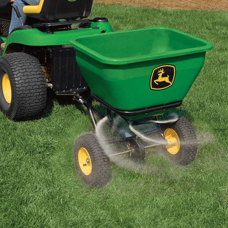 John Deere 175 lb. 3.5 cu. ft. Tow-Behind Broadcast Spreader - LPBS36JD