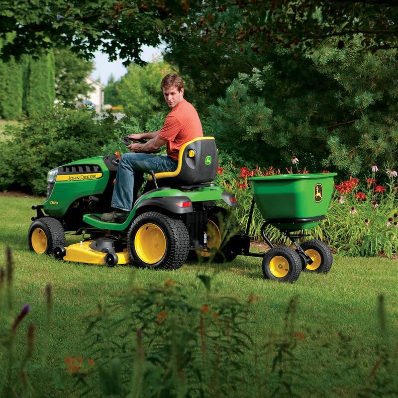 John Deere 175 lb. 3.5 cu. ft. Tow-Behind Broadcast Spreader - LPBS36JD