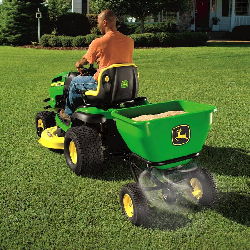John Deere 175 lb. 3.5 cu. ft. Tow-Behind Broadcast Spreader - LPBS36JD