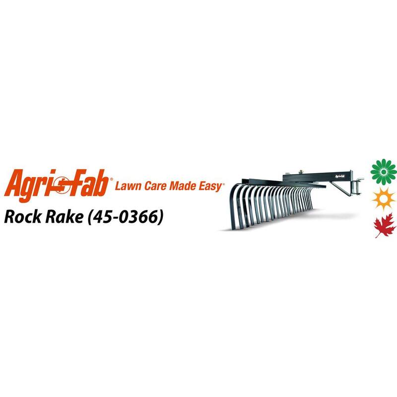 Agri-Fab 48 in. Sleeve Hitch Rock Rake - 45-0366
