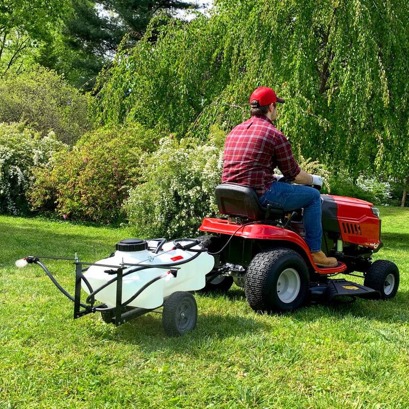 Brinly-Hardy 15 Gal. Tow Behind Lawn Sprayer with Self-Storing Design - ST-152BH