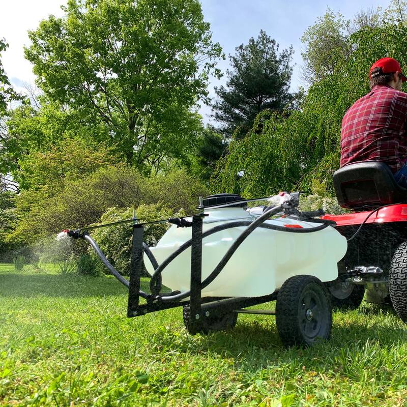 Brinly-Hardy 15 Gal. Tow Behind Lawn Sprayer with Self-Storing Design - ST-152BH