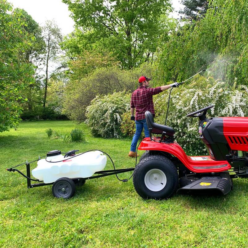 Brinly-Hardy 15 Gal. Tow Behind Lawn Sprayer with Self-Storing Design - ST-152BH