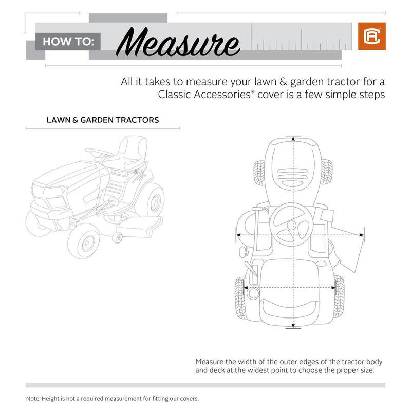 Classic Accessories Lawn Tractor Cover - 55-081-010401-00