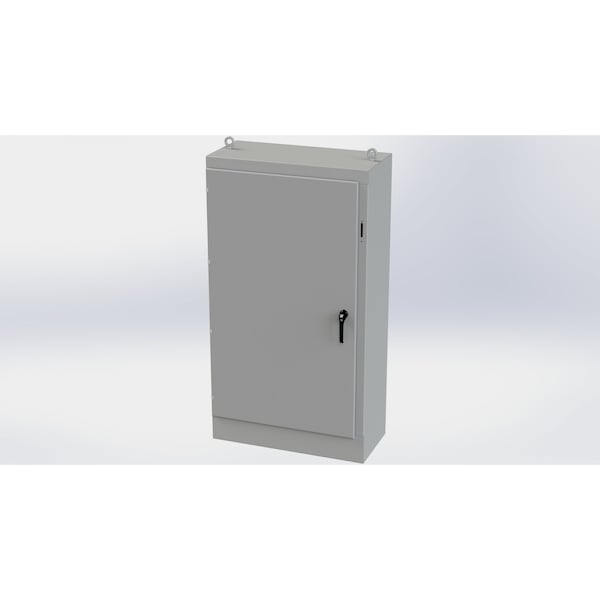 Saginaw Control & Engineering Carbon Steel Electrical Enclosures, 72 in H, 18 in D, 39-1/2 in W, NEMA 3R, 4, 12, 13, Hinged - SCE-72XM4018