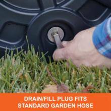 Agri-Fab 18 in. x 36 in. Poly Tow Lawn Roller - 45-0606