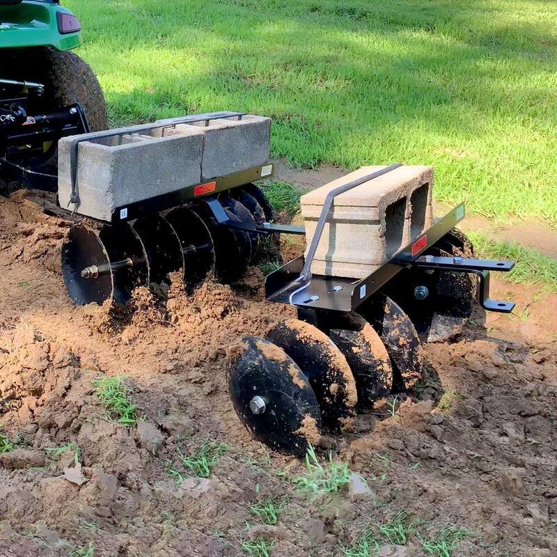 Brinly-Hardy 39-40 in. Sleeve Hitch Adjustable Tow-Behind Disc Harrow - DD-55BH