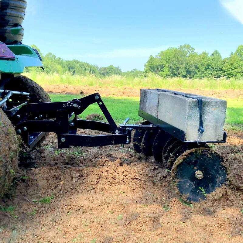 Brinly-Hardy 39-40 in. Sleeve Hitch Adjustable Tow-Behind Disc Harrow - DD-55BH