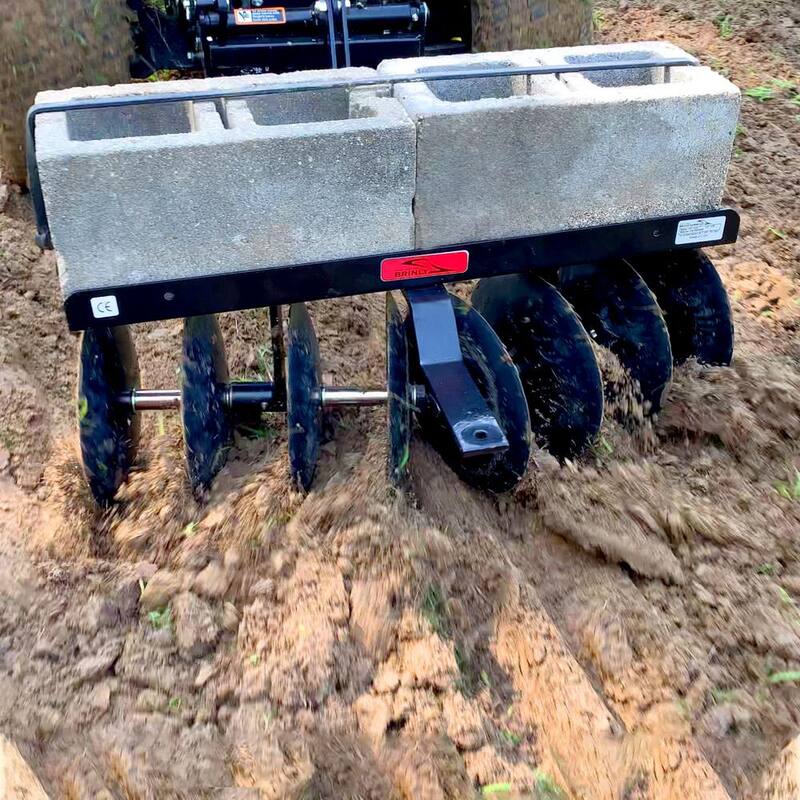 Brinly-Hardy 39-40 in. Sleeve Hitch Adjustable Tow-Behind Disc Harrow - DD-55BH