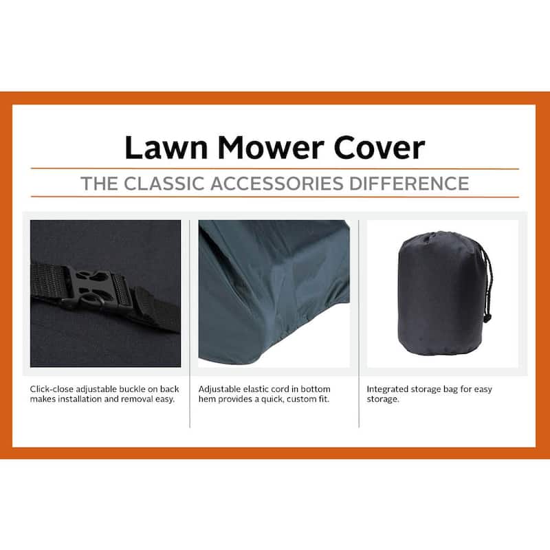 Classic Accessories Walk Behind Lawn Mower Cover - 73117