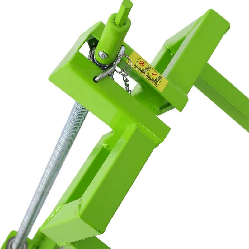 Tatayosi 800 lbs. Capacity Green Lawn Mower Lift for Riding Tractors, 45° Tilt Adjustable Lawn Tractor Lifter - P-DJ-66977