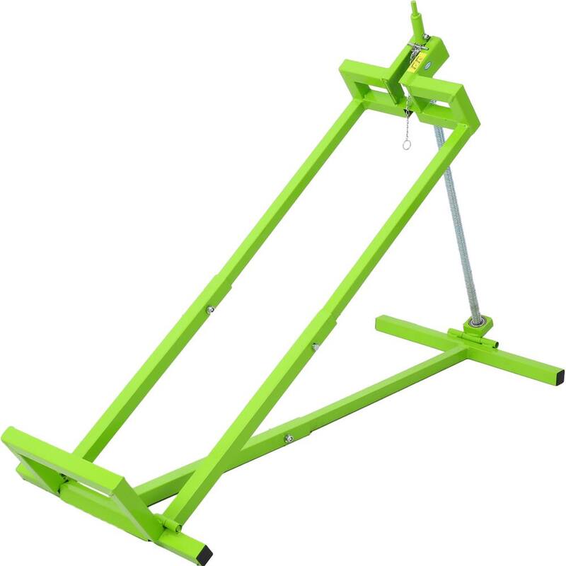 Tatayosi 800 lbs. Capacity Green Lawn Mower Lift for Riding Tractors, 45° Tilt Adjustable Lawn Tractor Lifter - P-DJ-66977