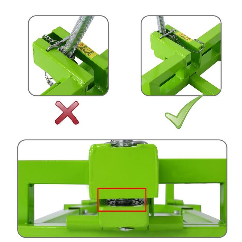 Tatayosi 800 lbs. Capacity Green Lawn Mower Lift for Riding Tractors, 45° Tilt Adjustable Lawn Tractor Lifter - P-DJ-66977