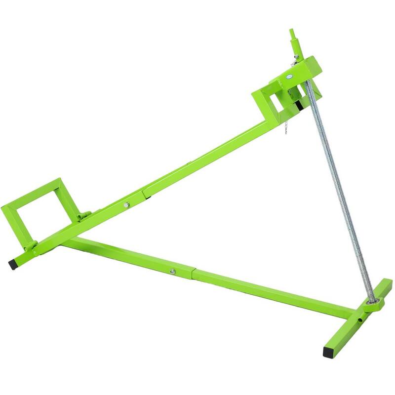 Tatayosi 800 lbs. Capacity Green Lawn Mower Lift for Riding Tractors, 45° Tilt Adjustable Lawn Tractor Lifter - P-DJ-66977